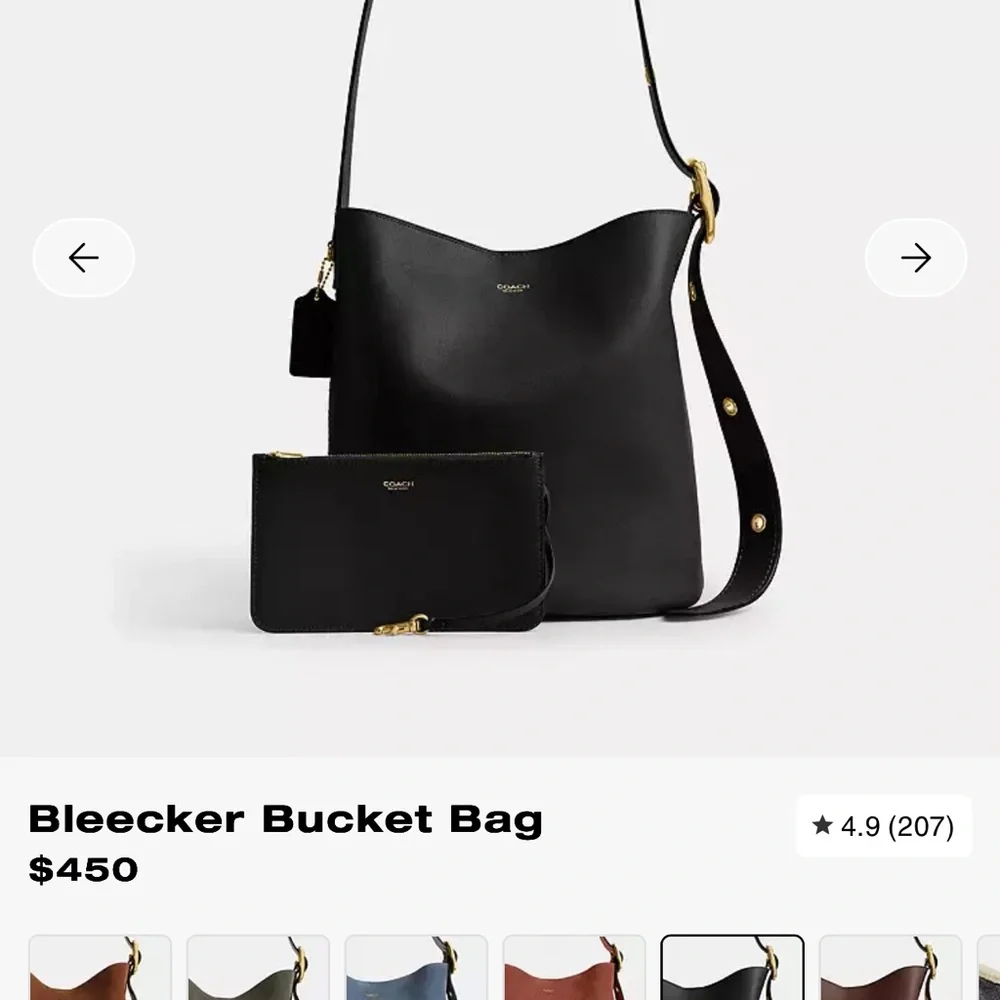 Coach Black Bleeker Bucket Bag - Picture 3 of 10